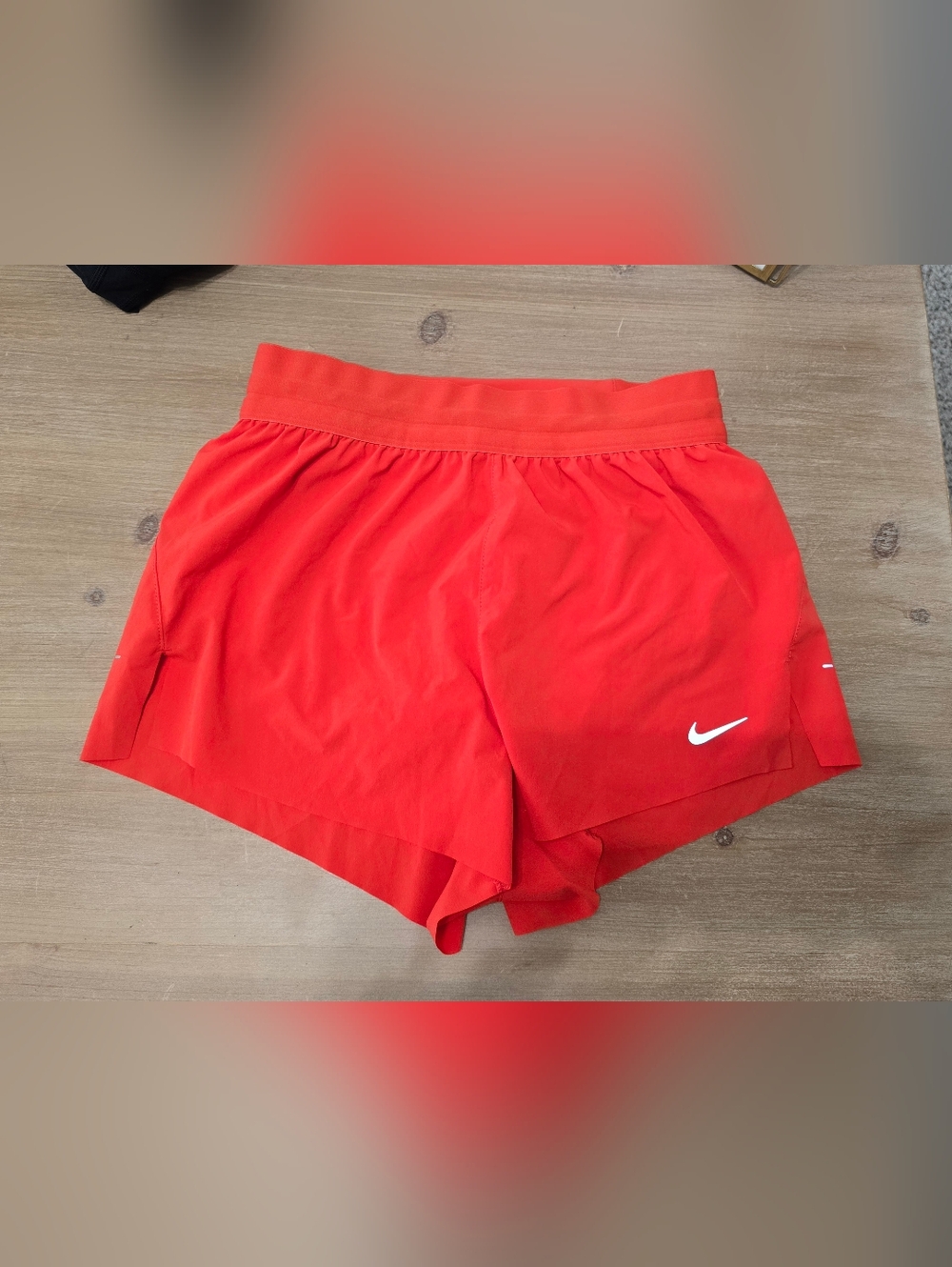 Women's Nike Dri-fit Bright Red Athletic Running Shorts